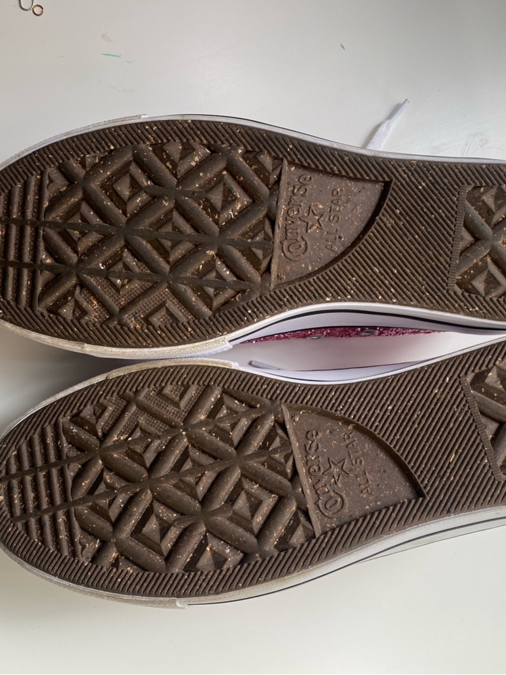 Pink Glitter Low-Top Platform Sneakers - Picture 6 of 10